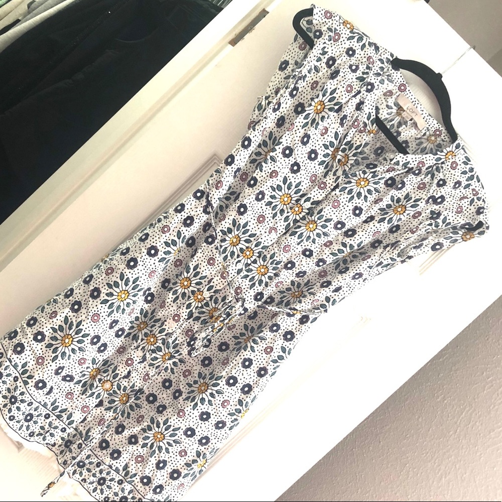 LOFT Floral Vintage Inspired Spring Dress